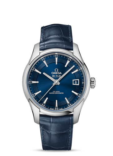 Omega De Ville Hour Vision Master Chronometer Stainless Steel / Blue